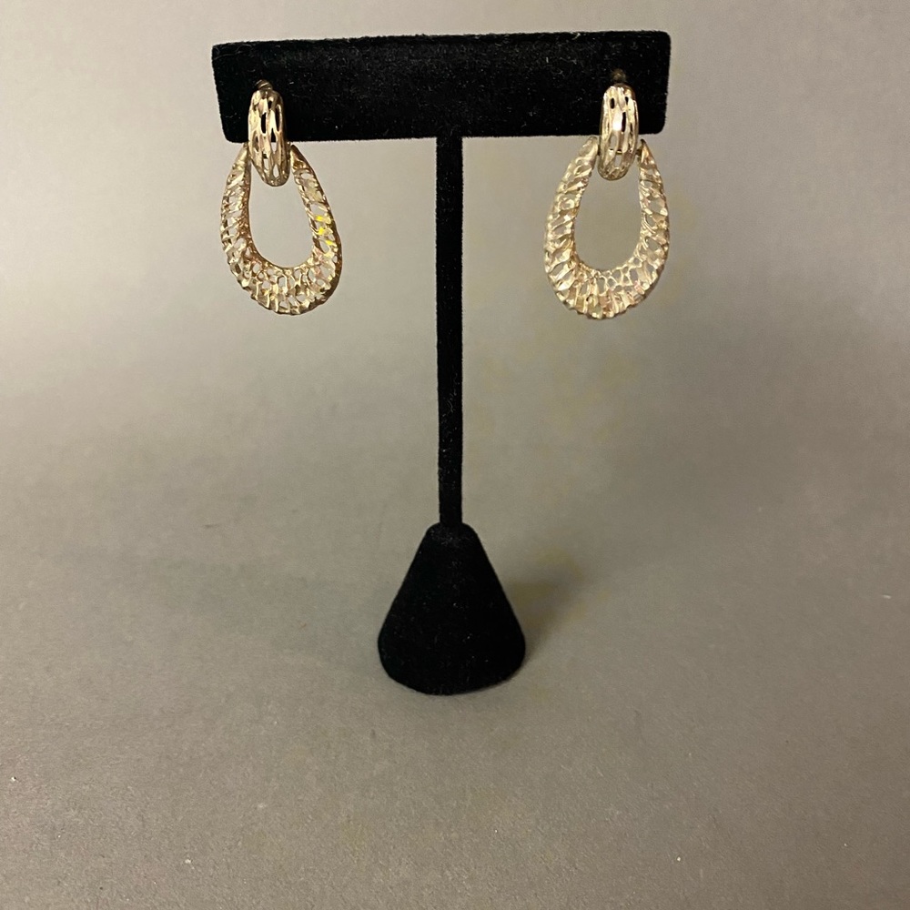 Sterling Silver Oval Hoop Earrings